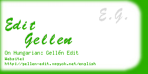edit gellen business card